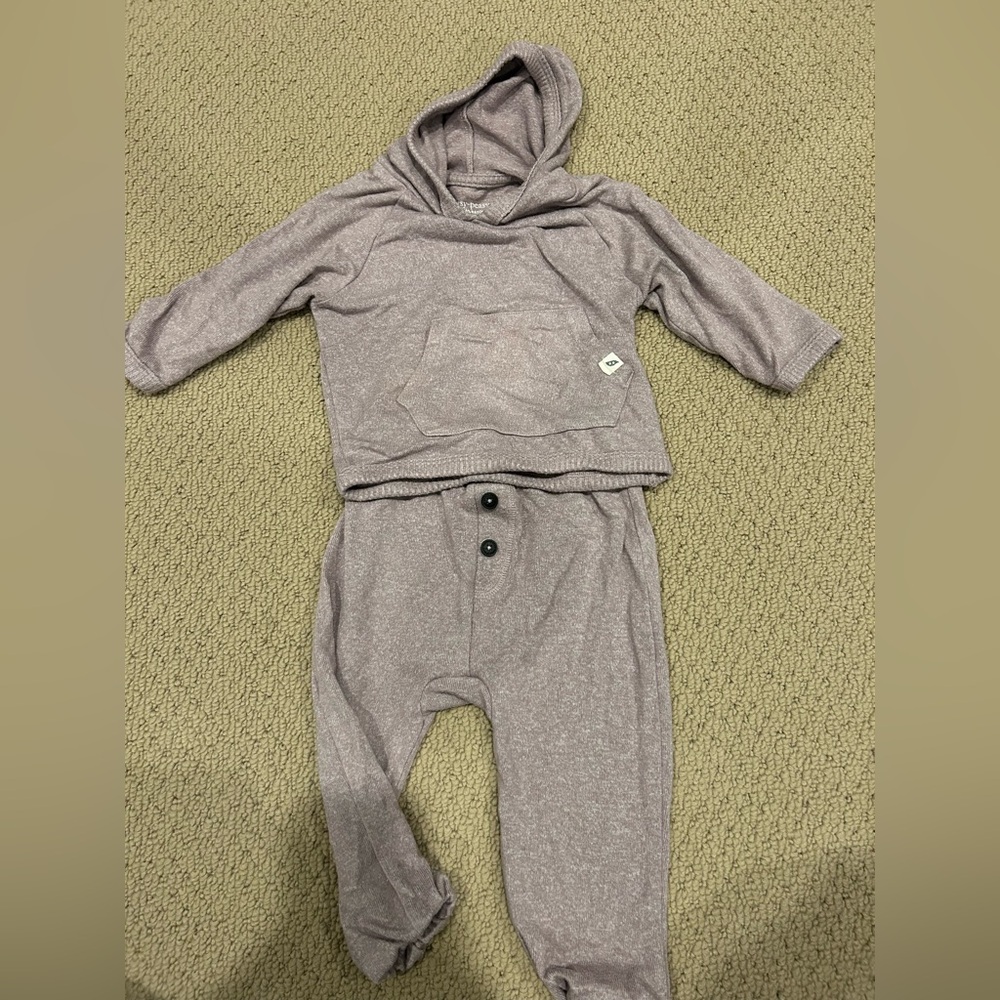 Two Piece Pastel Purple Sweatsuit